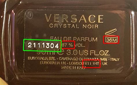 versace perfume batch code.